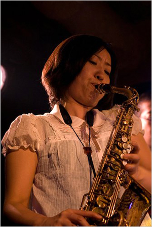 Ono Ryoko, saxophonist in Nagoya, Japan