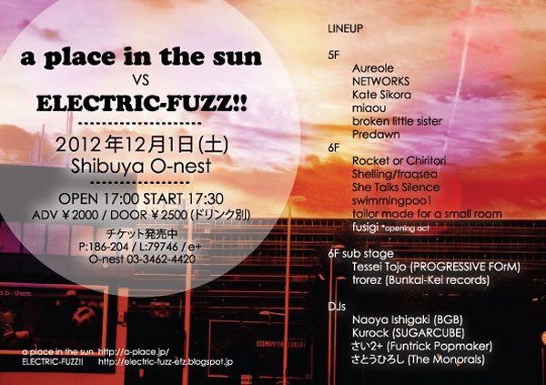 a place in the sun VS. ELECTRIC FUZZ!!