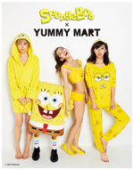 YUMMY MARTがスポンジ・ボブとコラボ 佐久間由衣、佐原モニカ、池田エライザの着用ビジュアル公開