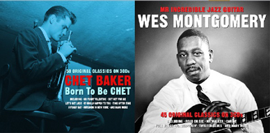 タワーレコード限定「NOT NOW3枚組」シリーズにチェット・ベイカーとウエス・モンゴメリーが登場