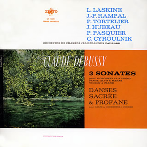 ドビュッシー:神聖な舞曲と世俗的な舞曲他 〔全4曲〕ランパル(fl、指揮