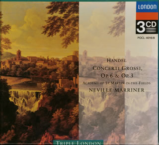 ヘンデル合奏協奏曲op.6(全曲)・同op.3(同) マリナー / アカデミーco. [廃盤] CDJournal