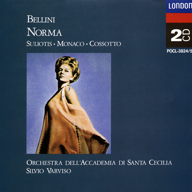 ベッリーニ歌劇「ノルマ」(全曲) ヴァルヴィーゾ / ローマ聖チェチーリア音楽院o. &cho. スリオティス(S)デル・モナコ(T)他
