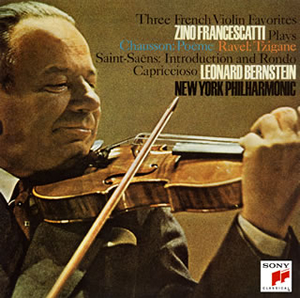 ショーソン詩曲 / ラヴェルツィガーヌ / サン=サーンス序奏とロンド・カプリツィオーソ フランチェスカッティ(VN) バーンスタイン