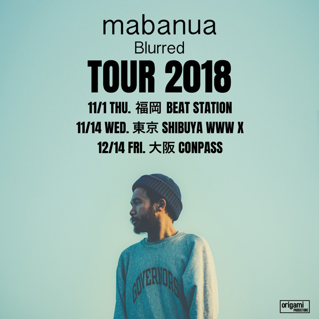 mabanua、アルバム『Blurred』のリリース・ツアーを11月より開催