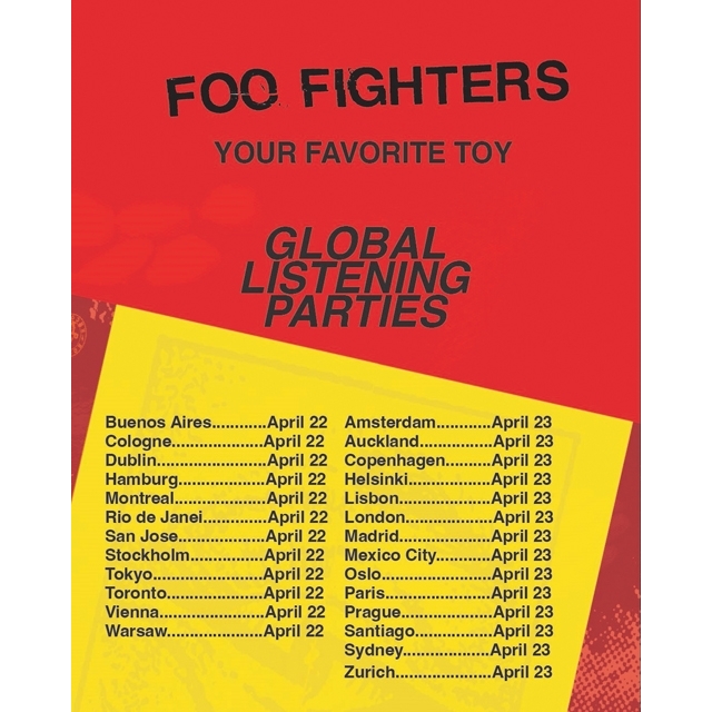 フー・ファイターズ、新作の先行リスニング・パーティーを東京を含む全世界主要都市で開催