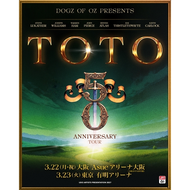 TOTO、日本公演を皮切りに結成50周年記念ツアーを開催　「我々と日本の間には、互いに深い親愛の情」