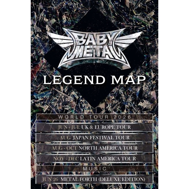 BABYMETAL、「FOX DAY」に2026年の活動予定が発表　デラックス・アルバム全世界リリース決定