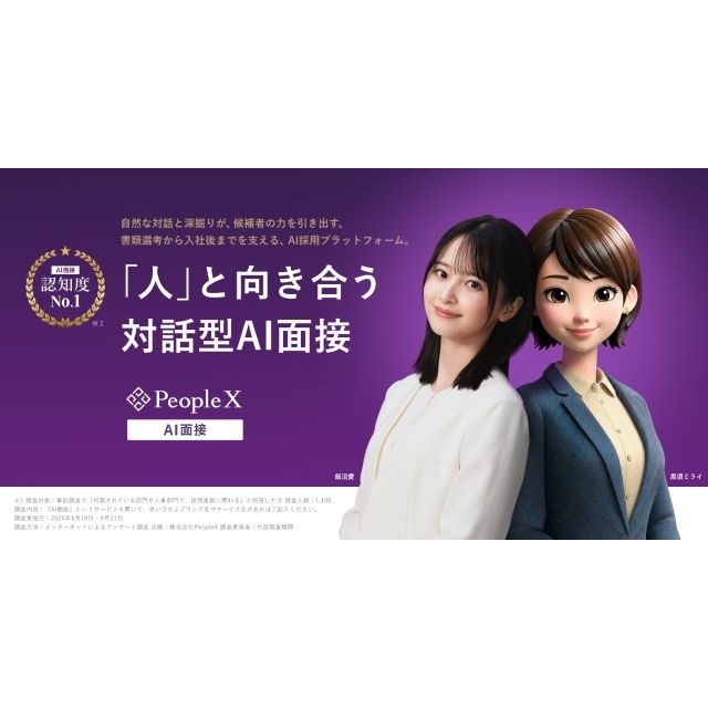 「PeopleX AI面接」のCMに出演している女性は？